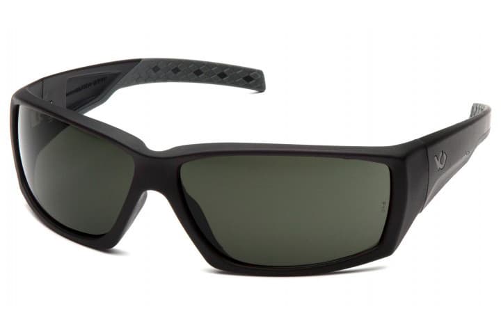 Окуляри захисні Venture Gear Tactical OverWatch Black (forest gray) Anti-Fog, чорно-зелені в чорній оправі
