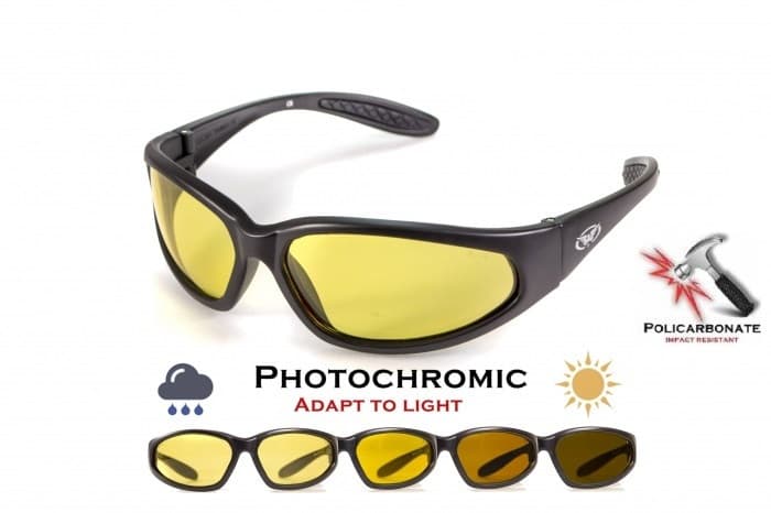 Окуляри фотохромні захисні Global Vision Hercules-1 Photochromic Anti-Fog (yellow) фотохромні жовті