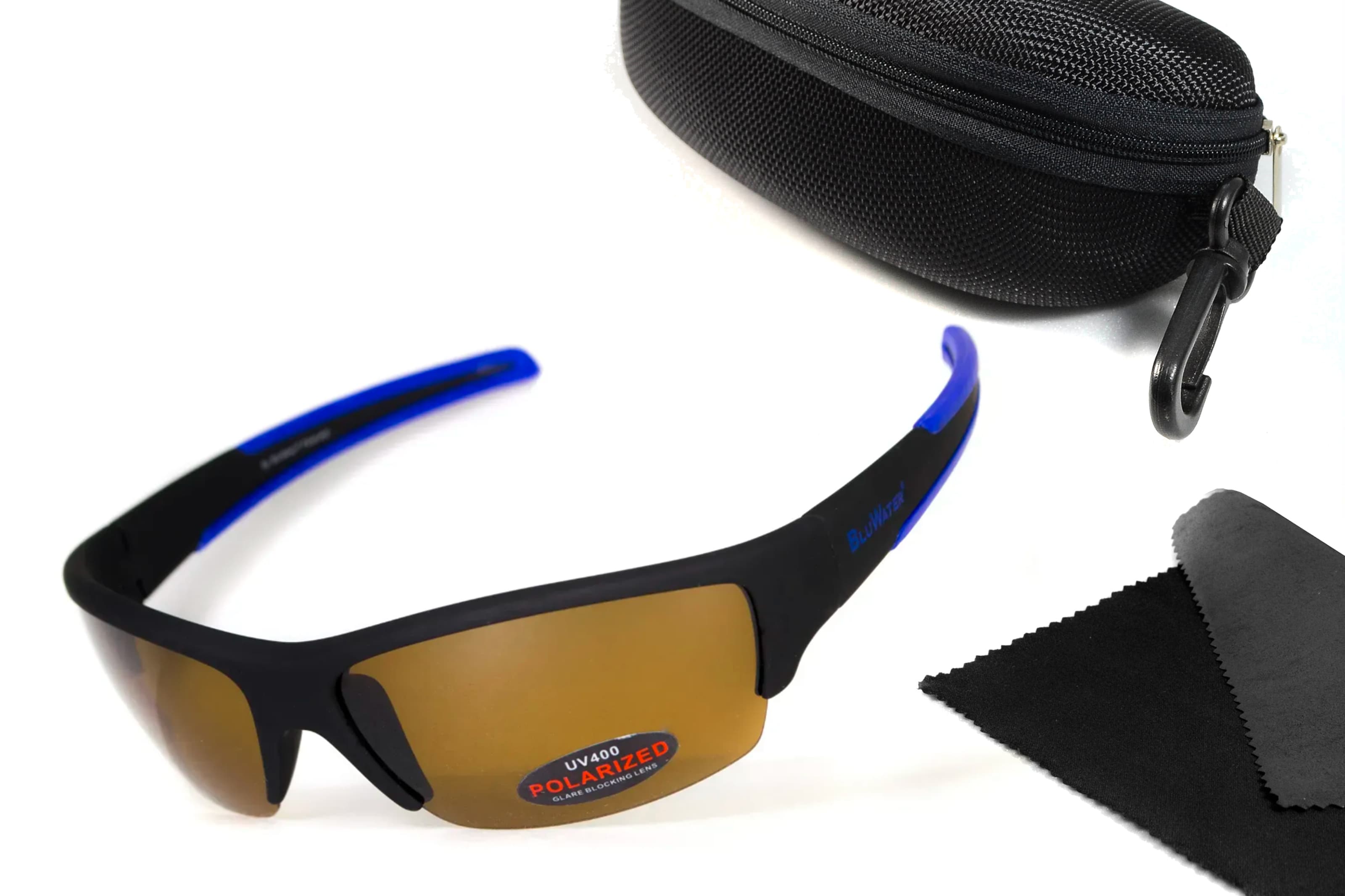 Окуляри поляризаційні BluWater Daytona-2 Polarized (brown), гідрофобні коричневі лінзи (Repelon™)