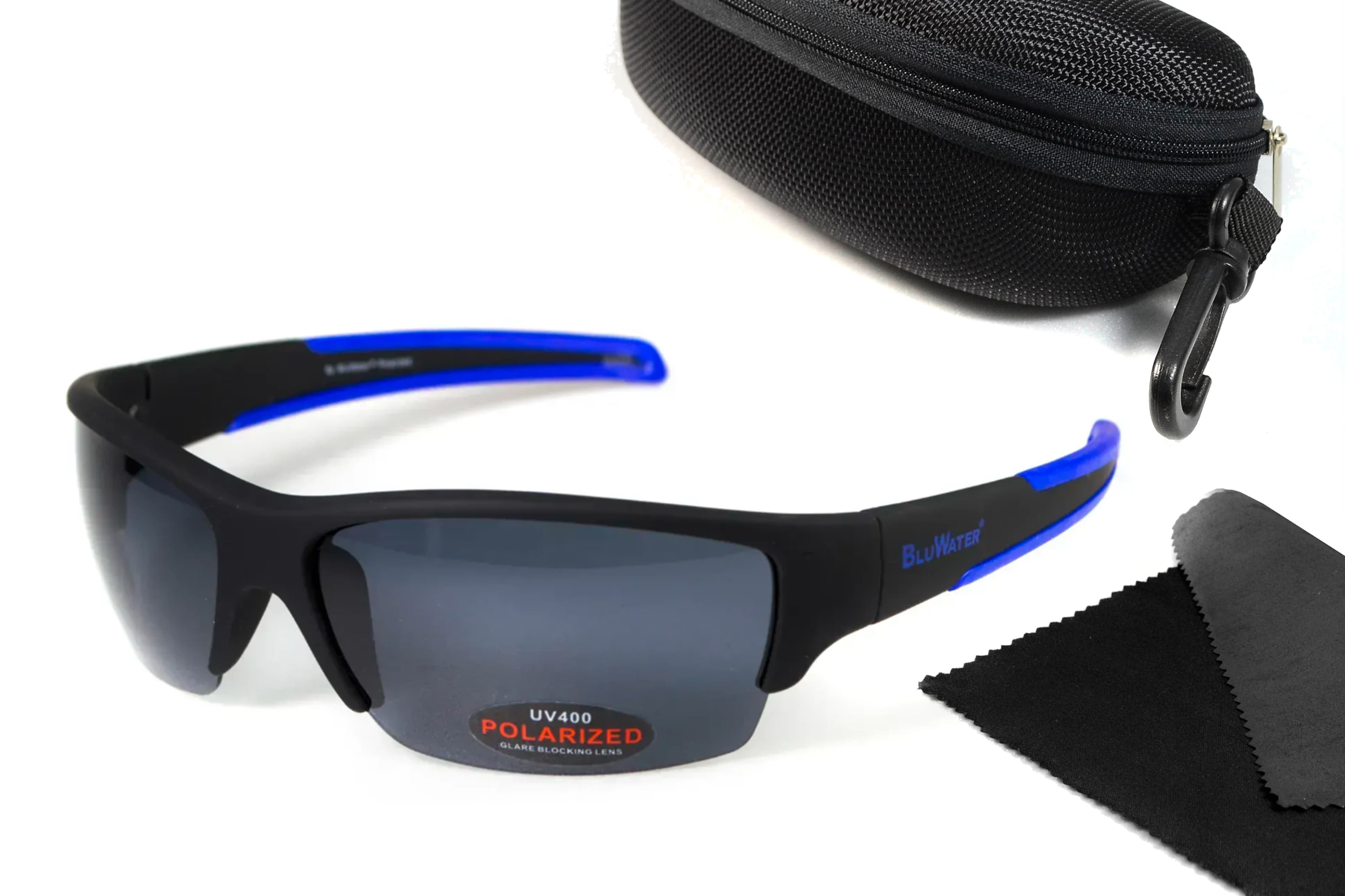 Окуляри поляризаційні BluWater Daytona-2 Polarized (gray), сірі гідрофобні лінзи (Repelon™)