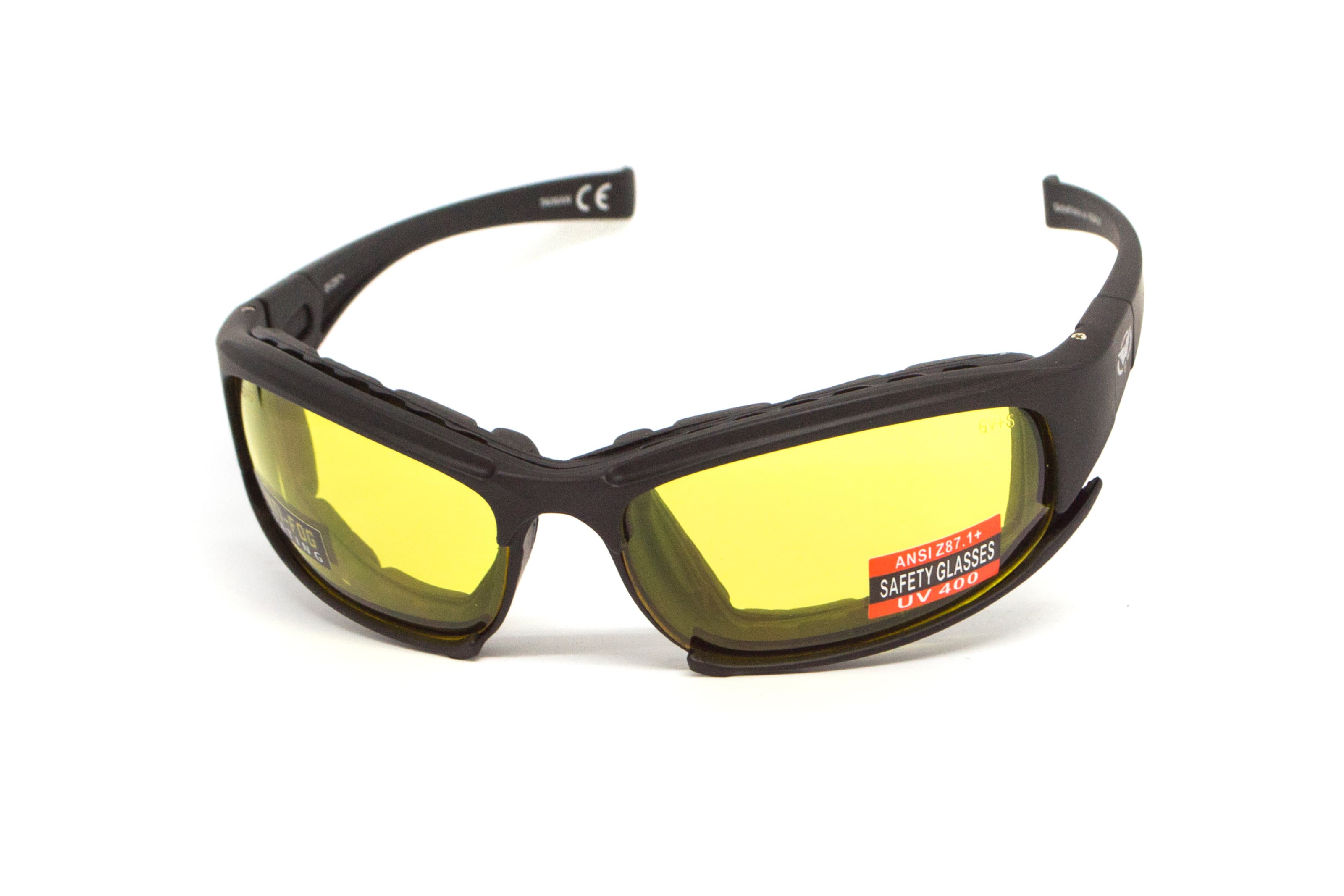 Окуляри захисні з ущільнювачем Global Vision Assault (yellow) Anti-Fog, жовті