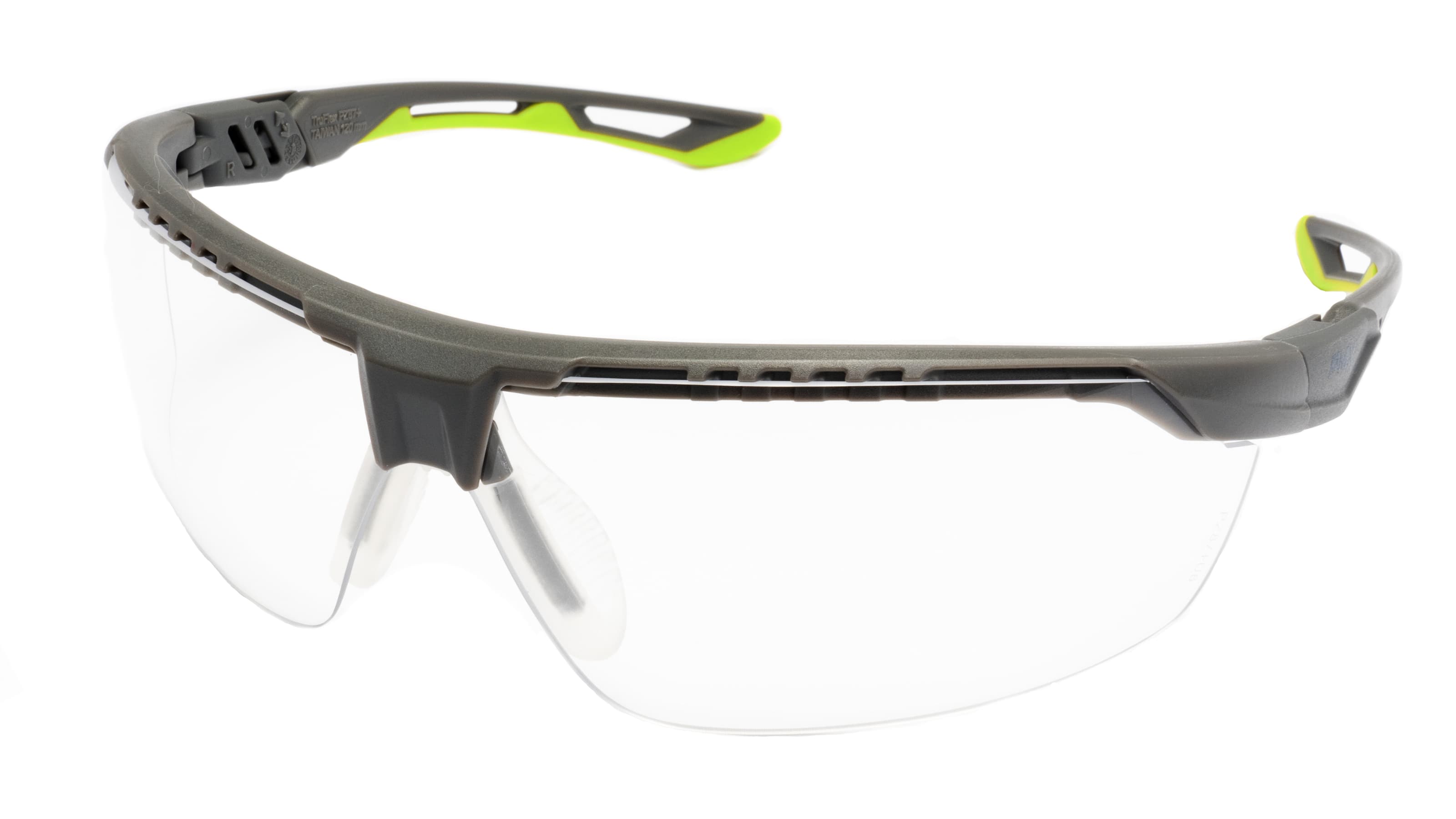 Захисні окуляри Pyramex Truflex Grey-Lime (clear) Anti-Fog, прозорі в сіро-лаймовій оправі