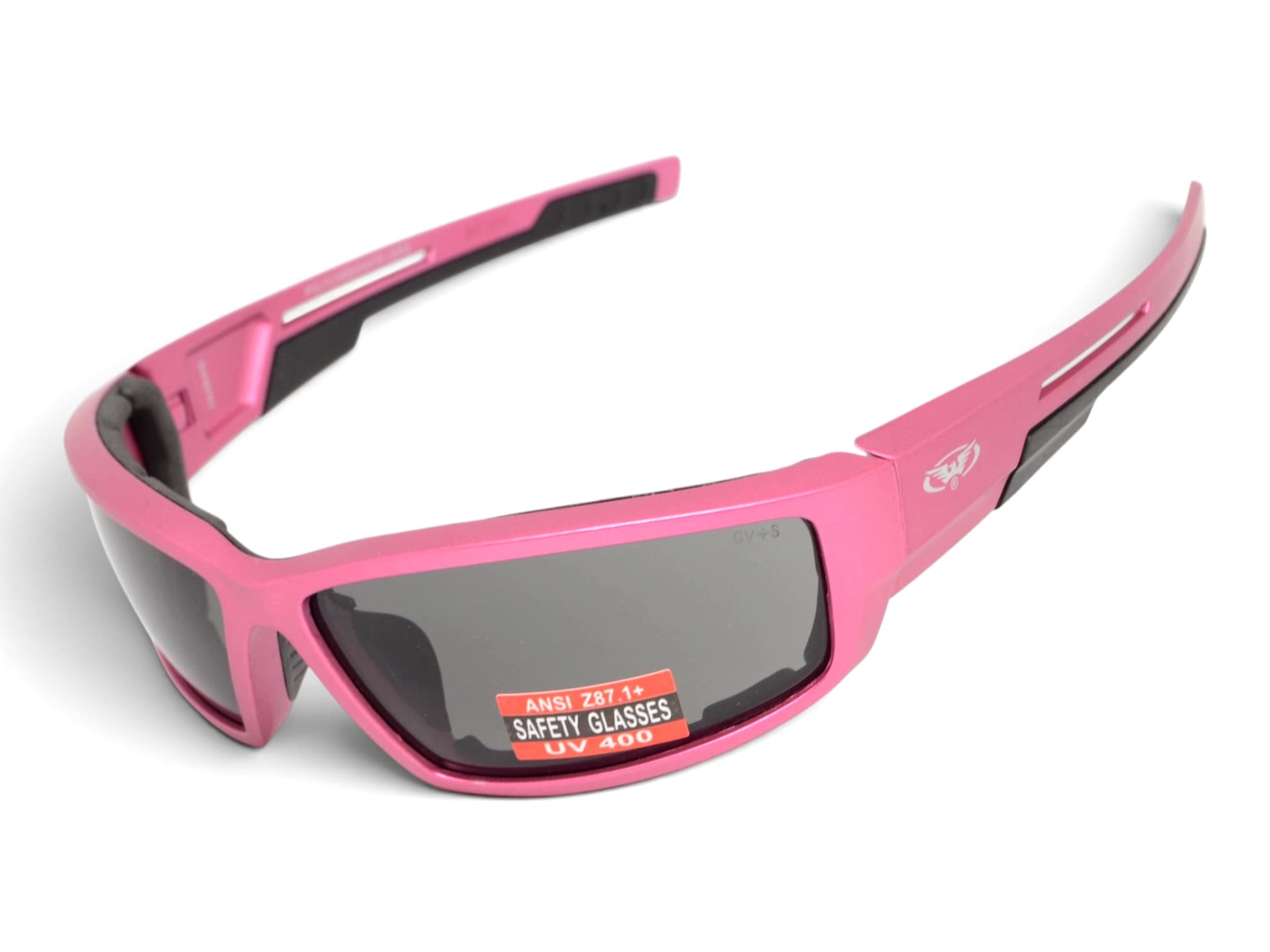Окуляри захисні Global Vision Sly Metallic Pink (gray), сірі лінзи в оправі кольору рожевий металік