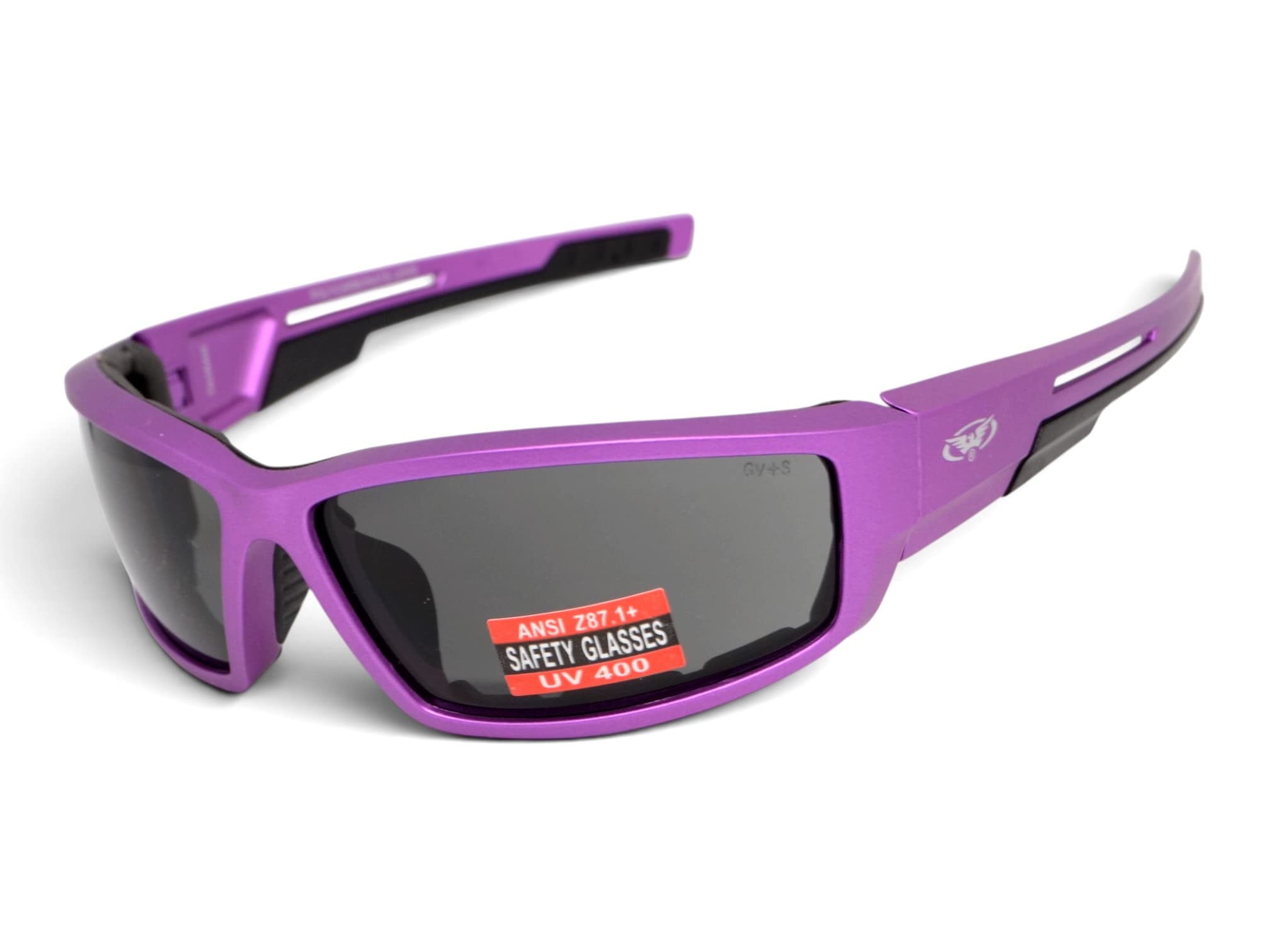 Окуляри захисні Global Vision Sly Metallic Purple (gray), сірі лінзи в оправі кольору фіолетовий металік