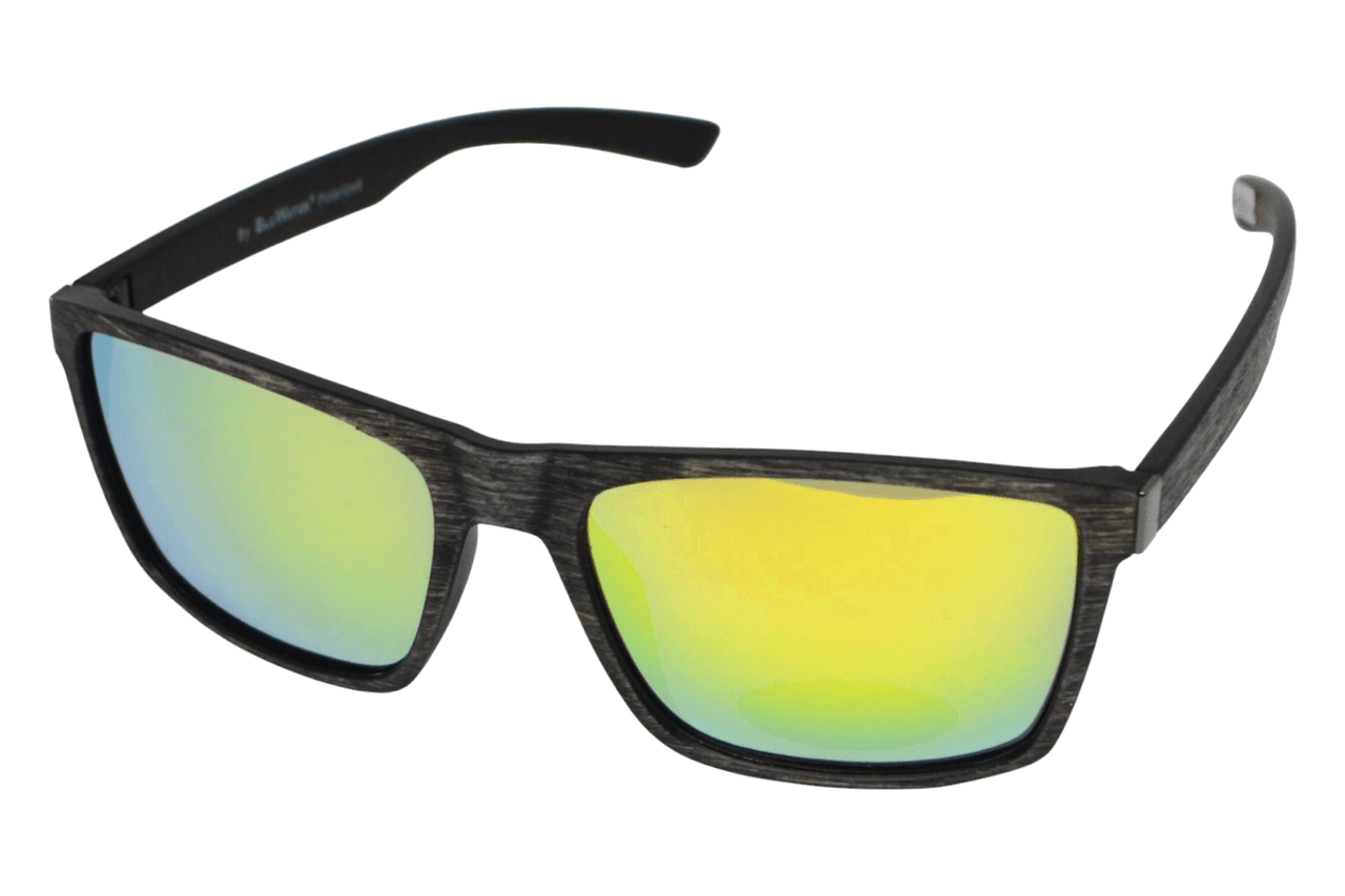 Окуляри Alterimage Eyewear Catamaran GrayWood Polarized (G-Tech yellow), дзеркальні золотисті лінзи в оправі кольору сухої