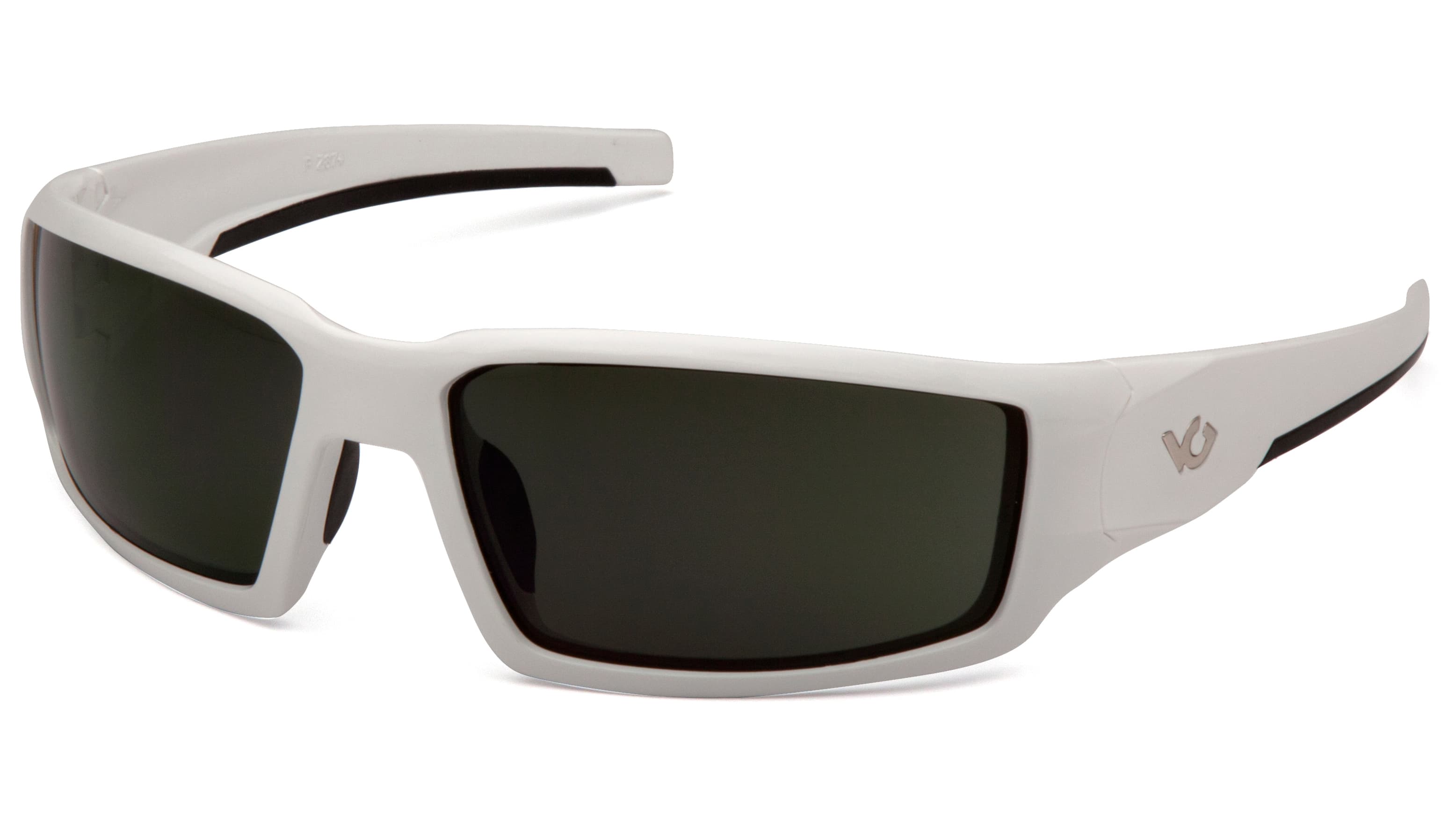 Окуляри захисні Venture Gear Pagosa White (forest gray) Anti-Fog, сіро-зелені в білій оправі