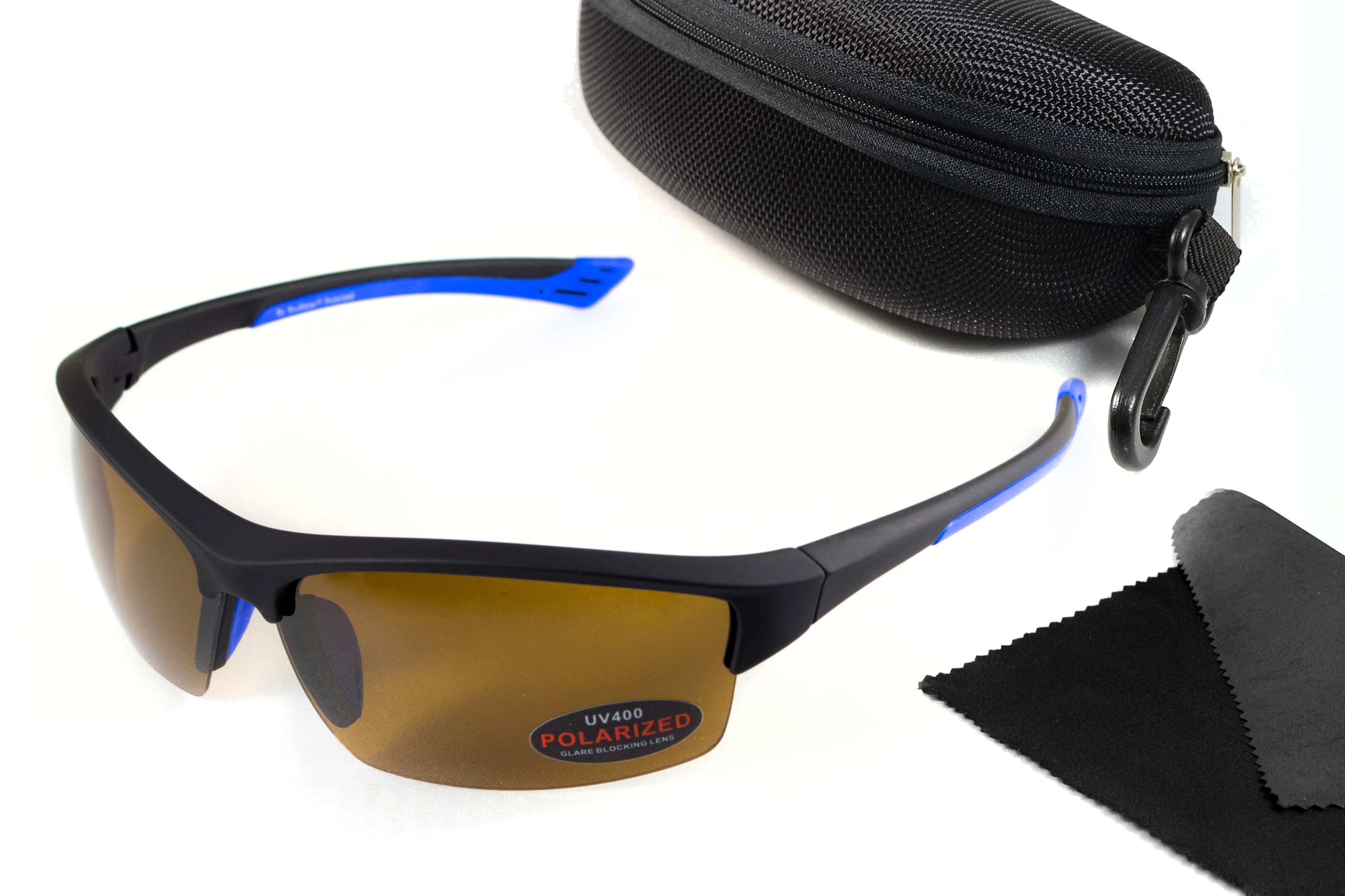 Окуляри поляризаційні BluWater Daytona-1 Polarized (brown), гідрофобні коричневі лінзи (Repelon™)