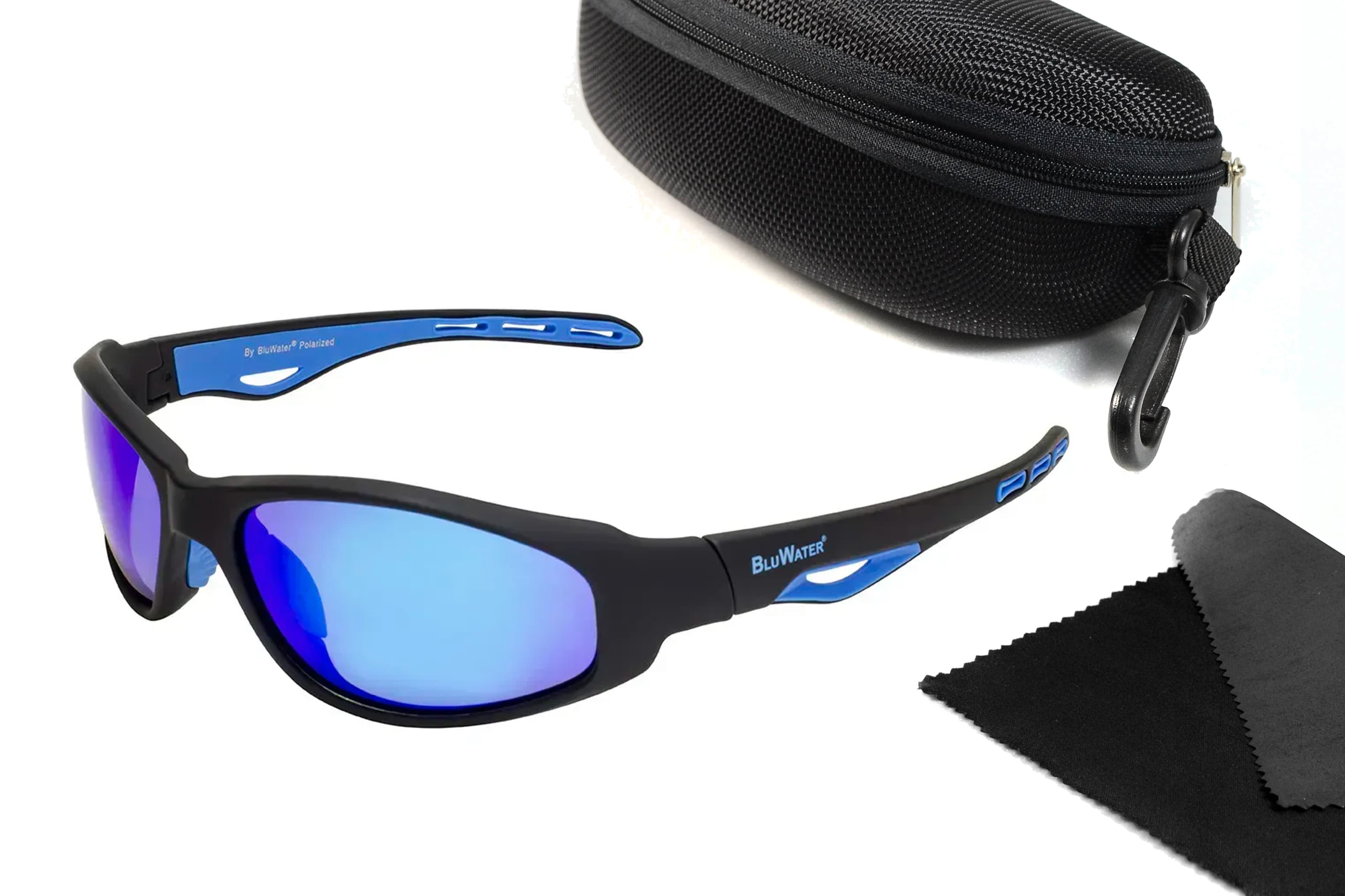 Окуляри поляризаційні BluWater Buoyant-2 Polarized (G-Tech™ blue) дзеркальні сині