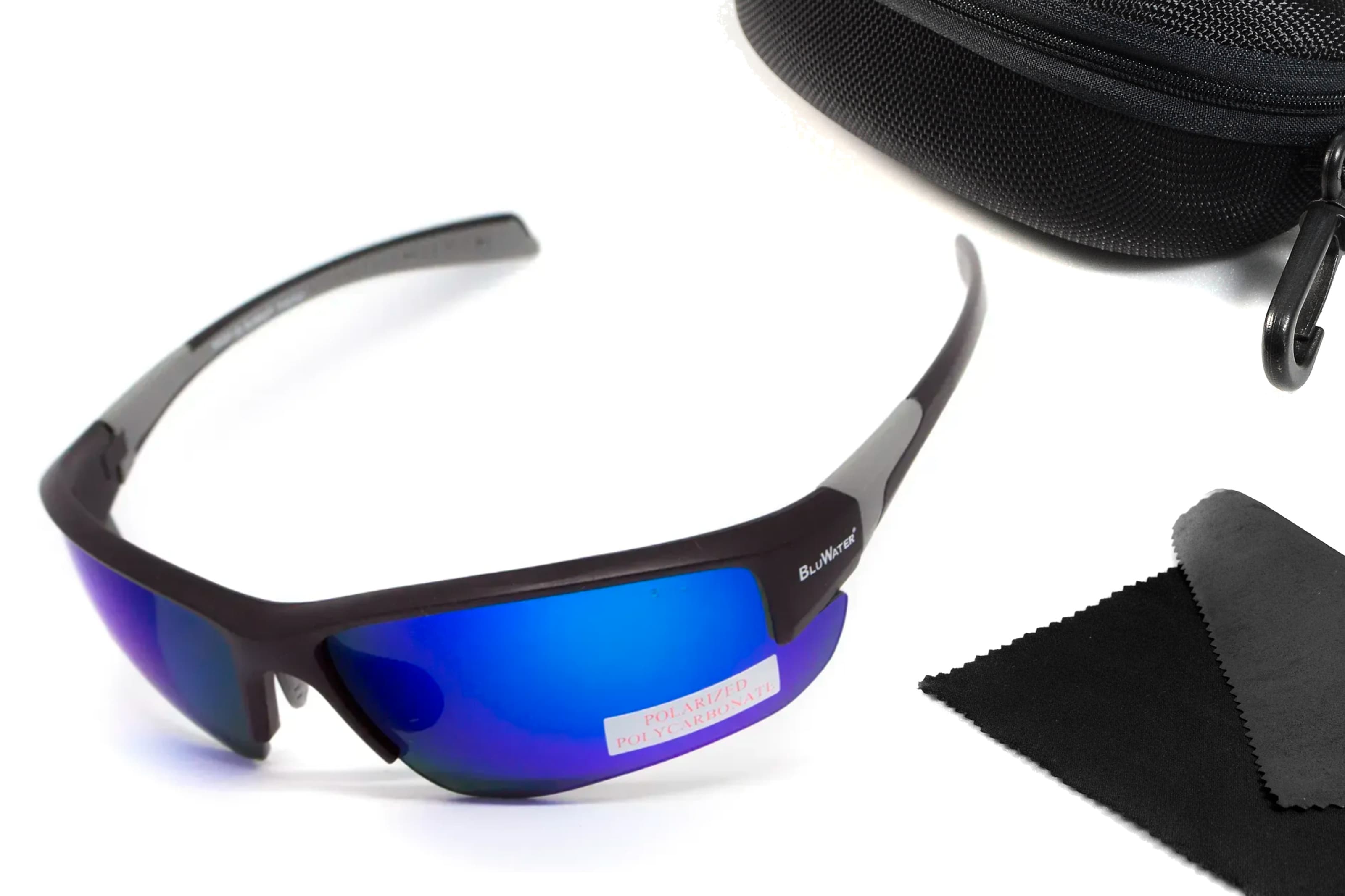 Окуляри поляризаційні захисні BluWater Samson-3 Z87.1 Polarized (G-Tech™ blue), дзеркальні сині