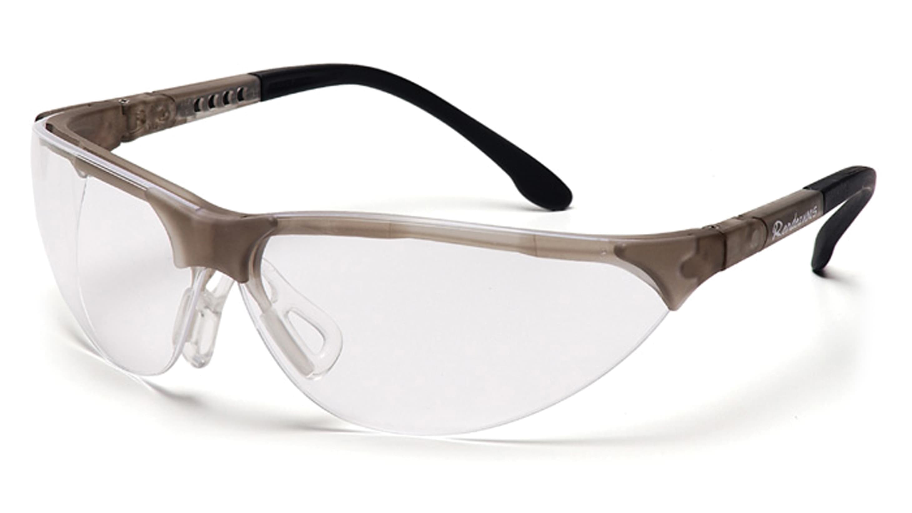 Окуляри захисні Pyramex Rendezvous Crystal Gray (clear) Anti-Fog, прозорі в сірій напівпрозорій оправі